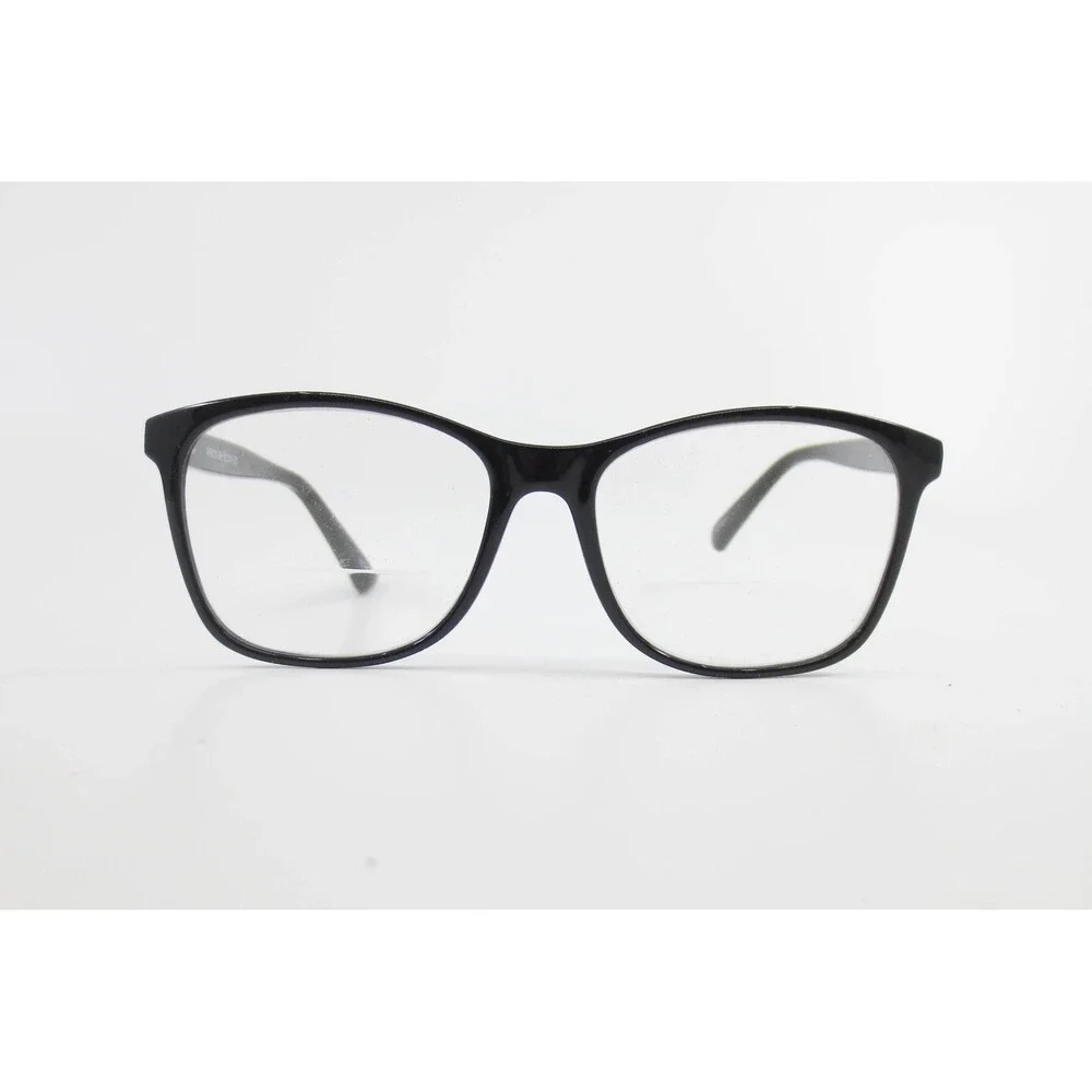 Black Rectangular Eyeglass Frames WP8101 BK 52-15-135 Glossy Acetate Glasses